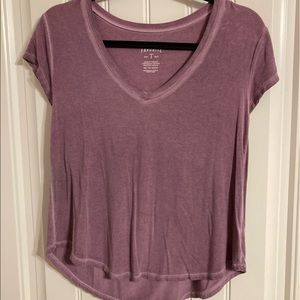 xs purple t shirt from american eagle